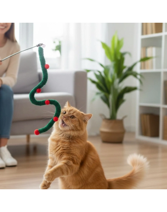 Süs Tasarımlı Kedi Oltası