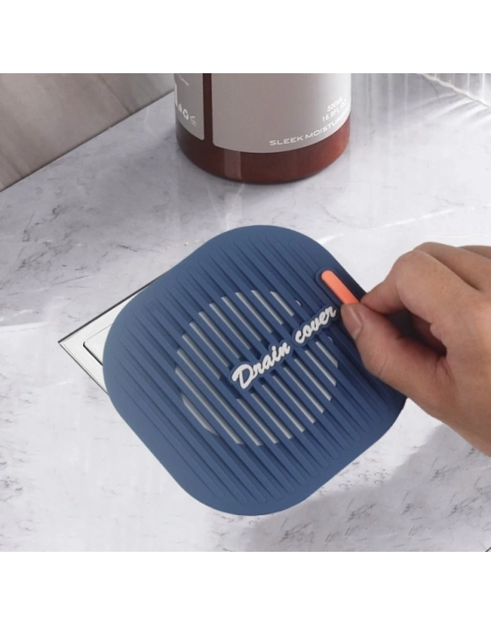 ® Süzgeçli Lavabo Gider Koruyucu Mat Gri