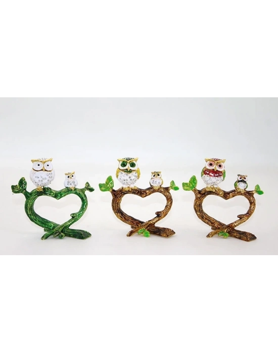 Swaroski 2li Baykuş Alk2037