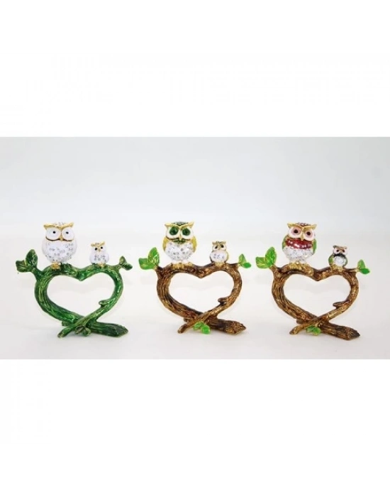 Swarovski 2li Baykuş Model 3