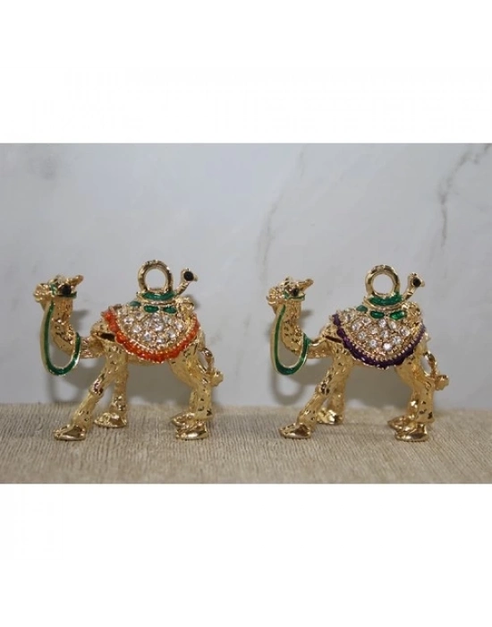 Swarovski Taşlı Minik Figür - Deve