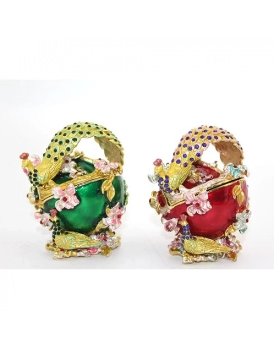 Swarovski Taşlı Tavuskuşu Kutu