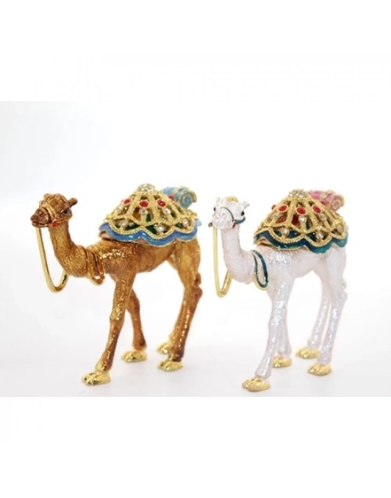 Swarovski Taşlı Tekli Deve Figürü Model 11