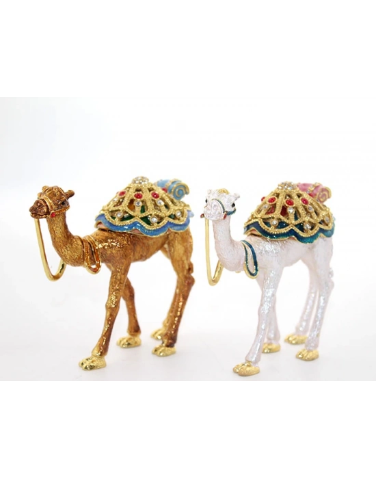 Swarovski Taşlı Tekli Deve Figürü Model 11