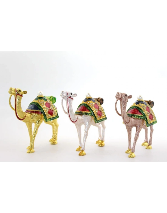 Swarovski Taşlı Tekli Deve Figürü Model 7