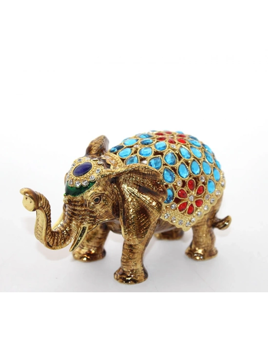 Swarovski Taşlı Tekli Fil Figürü Model 4