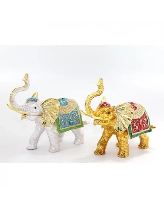 Swarovski Taşlı Tekli Fil Figürü Model 5