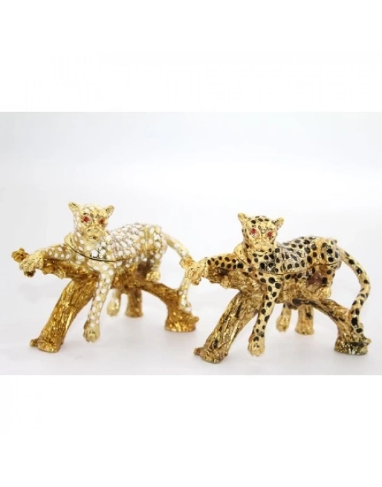 Swarovski Taşlı Tekli Leopar Model 3