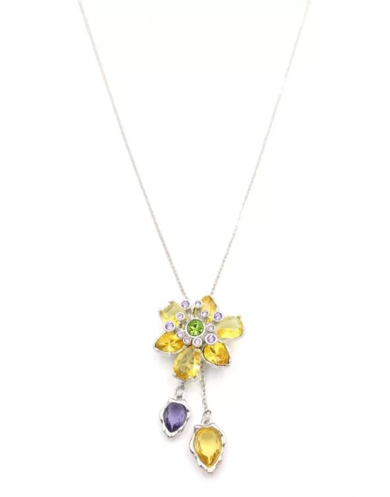 Swr Çiçek Kolye - Sarı