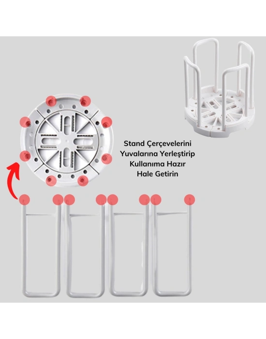 ®  Tabak Bardak Kase Standı Bulaşık Kurutma Tutucu Mutfak Düzenleyici Organizatör
