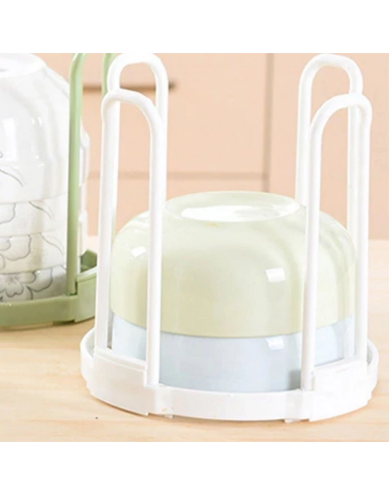 ®  Tabak Bardak Kase Standı Bulaşık Kurutma Tutucu Mutfak Düzenleyici Organizatör