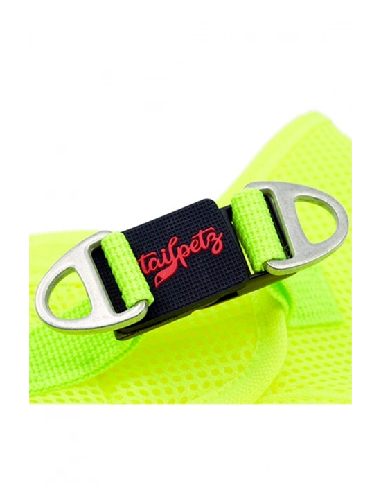 Tailpetz Air Mesh Köpek Göğüs Tasması XSmall 32x36 cm Neon Lime