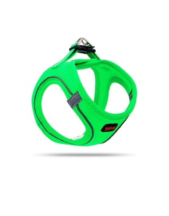 Tailpetz Air Mesh Köpek Göğüs Tasması XSmall 32x36 cm Neon Yeşil