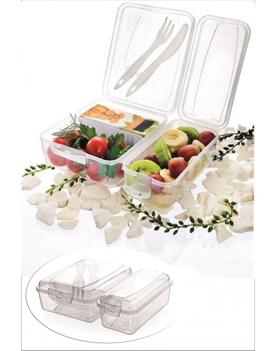 ®  Takeaway Ergonomik Asorti Çatal Bıçaklı Pratik Yoğurt Saklama Kabı