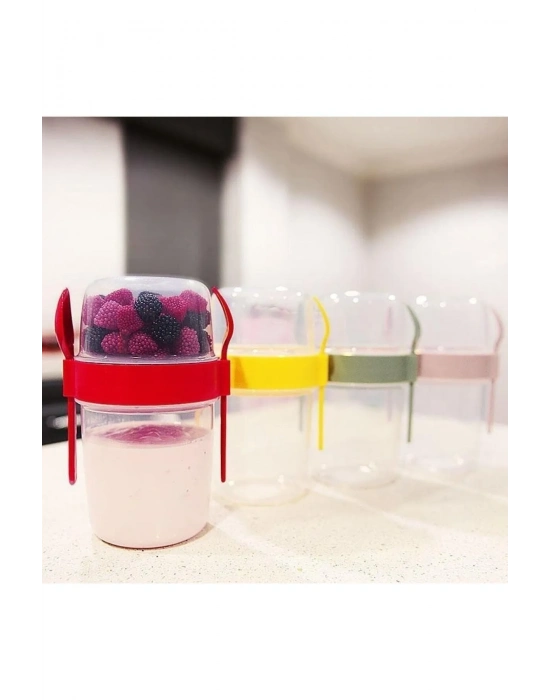 Taken Go Müsli Kabı 650ml Kırmızı Royaleks-AP9451