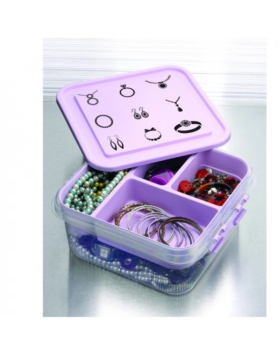 Takı Dikiş Kutusu Saklama Kabı Hobi Kutusu