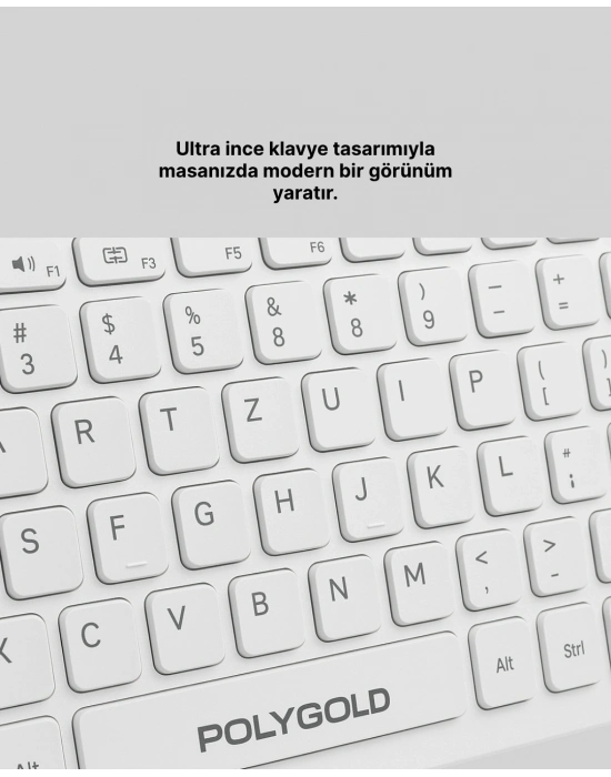 Tam Boy Kablosuz Klavye Mouse Seti - Gelişmiş Bağlantı ve Sessiz Performans