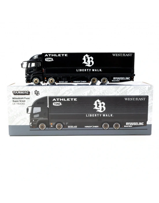Tarmac Works 1/64 Mitsubishi Fuso Super Great LB-TRUCKS Black