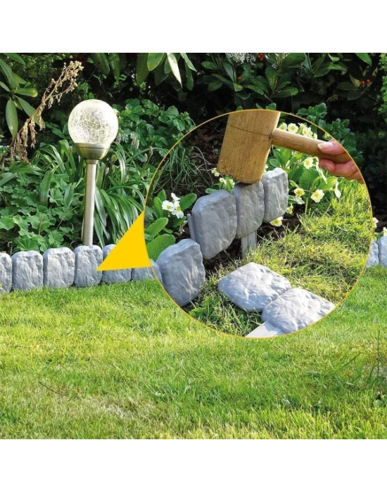 Taş Görünümlü Bahçe Çiti