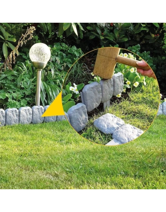 Taş Görünümlü Bahçe Çiti