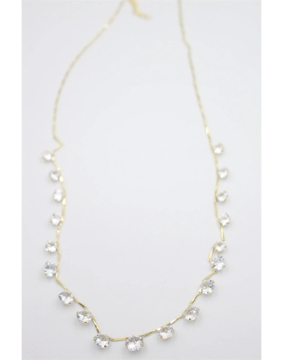 Taş Sallantılı Kolye - Altın