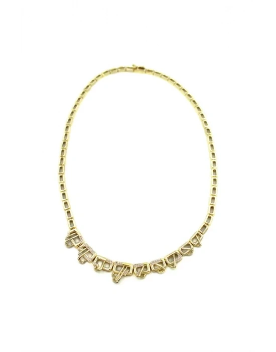 Tasarım Vip Kolye - Altın