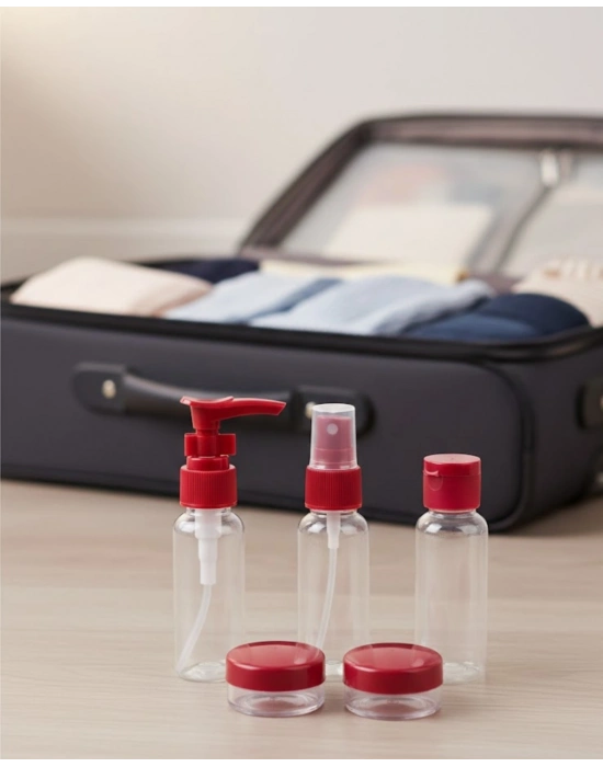 Taşınabilir 5 Parça Seyahat Kozmetik Dolum Seti 30 ml