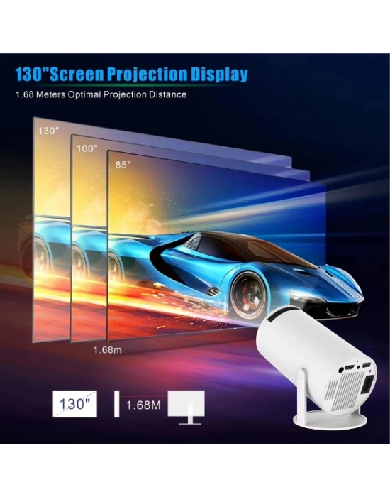 Taşınabilir Android TV Özellikli Projeksiyon