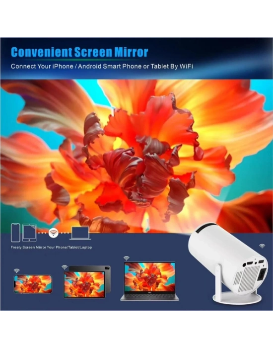 Taşınabilir Android TV Özellikli Projeksiyon