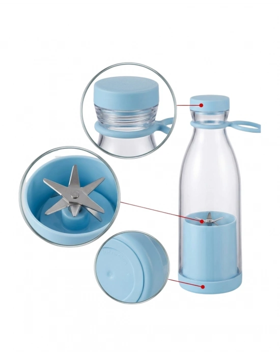 Taşınabilir Blender 380 ml USB Şarjlı Meyve Karıştırıcı Kolay Temizlenebilir