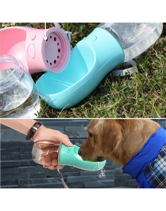 ®  Taşınabilir Evcil Hayvan Suluğu Seyahat Kabı Kilitlenebilen Su Sızdırmaz Kap 350 ml