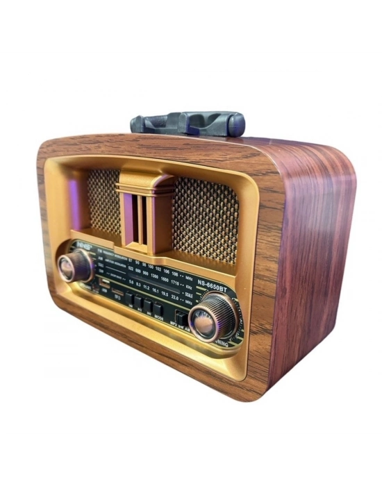 ®  Taşınabilir Klasik AM/FM/SW  Retro Ev Radyo USB ile Şarj Olabilen Retro Radyo