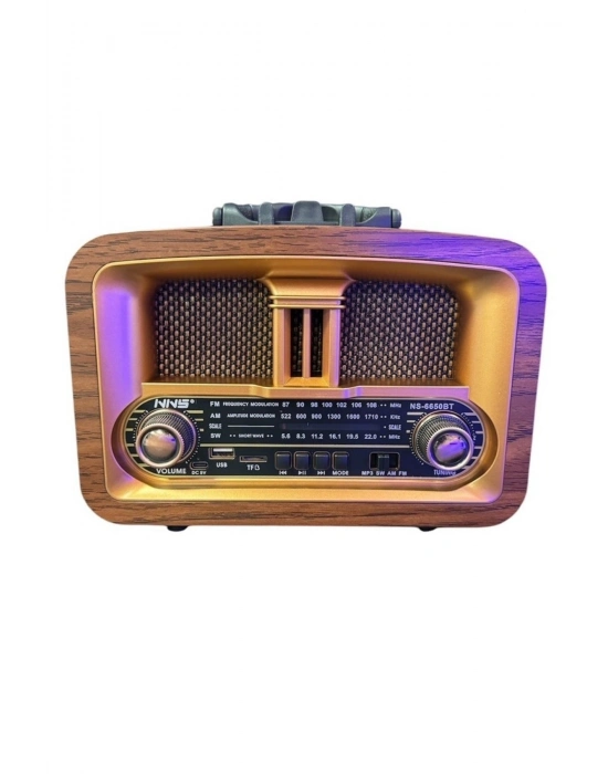®  Taşınabilir Klasik AM/FM/SW  Retro Ev Radyo USB ile Şarj Olabilen Retro Radyo