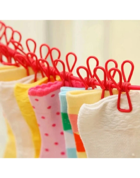 Taşınabilir Pratik Mandallı Çamaşır İpi