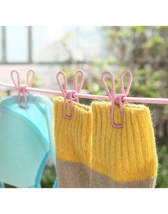 Taşınabilir Pratik Mandallı Çamaşır İpi