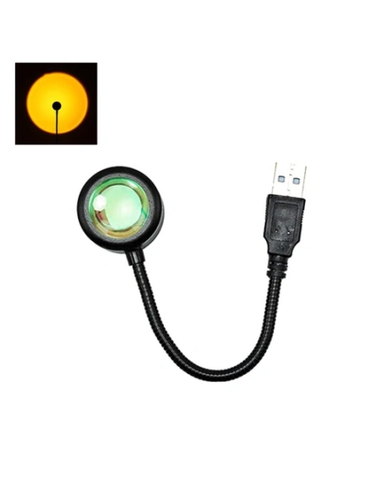 Taşınabilir USB Sunset Gün Batımı Ambiyans Işığı Lamba