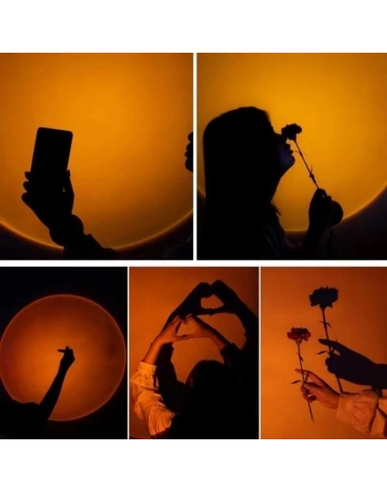Taşınabilir USB Sunset Lamba: Ev ve Araba İçin Ambiyans Işığı