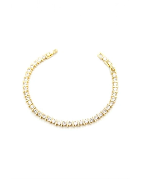 Taşlı Bileklik - Altın