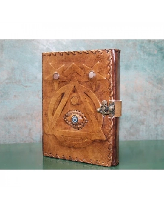 Taşlı Deri Defter Model 1