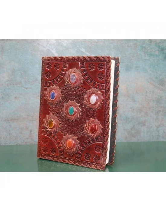 Taşlı Deri Defter Model 10