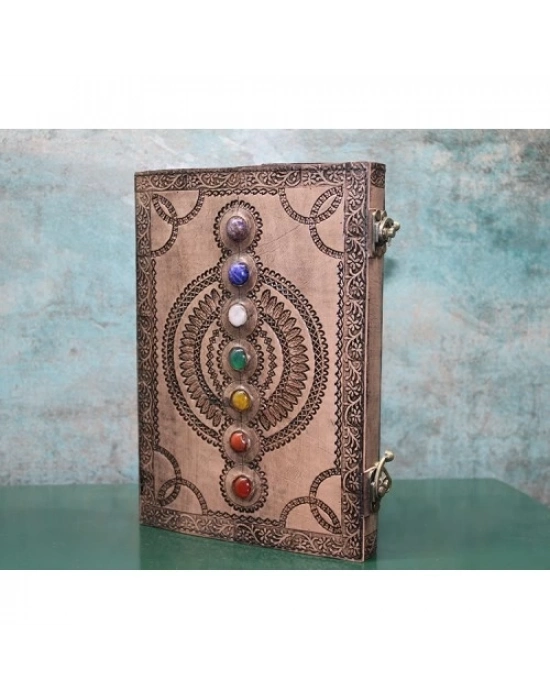 Taşlı Deri Defter Model 13