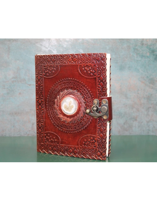 Taşlı Deri Defter Model 3