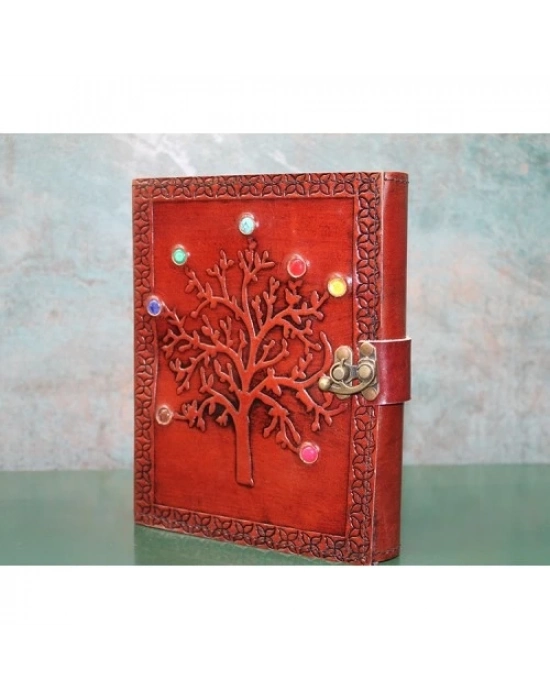 Taşlı Deri Defter Model 6