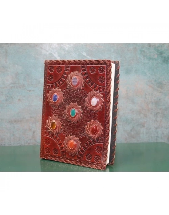 Taşlı Deri Defter Model 7