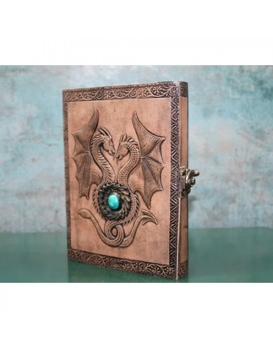 Taşlı Deri Defter Model 8