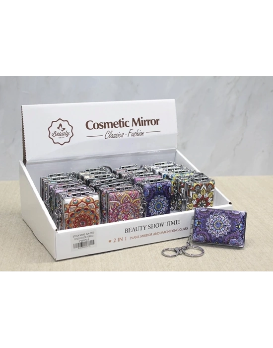 Taşlı El Aynası Anahtarlık Alk3770