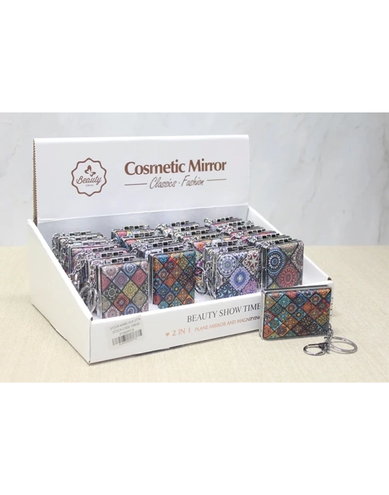 Taşlı El Aynası Anahtarlık Alk3774