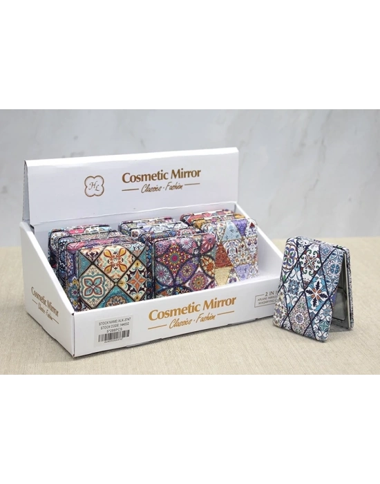 Taşlı El Aynası Dikdörtgen Kalın Alk3747