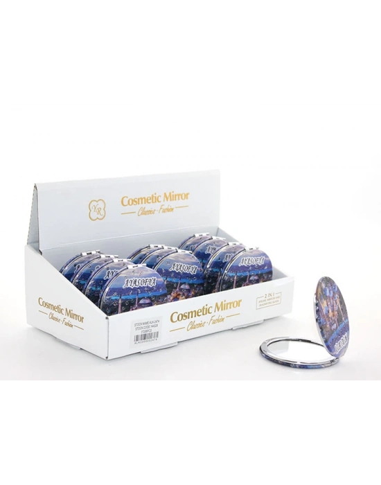 Taşlı İstanbul Tasarımı El Aynası İnce Model 5