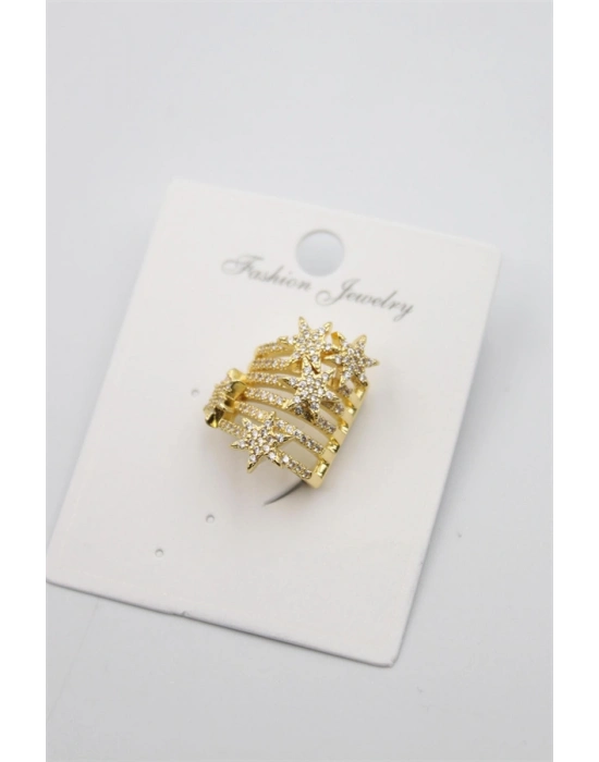 Taşlı Kıkırdak Küpe - Altın